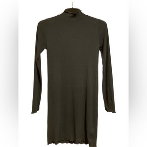 Sparkz Copenhagen Rachel Mini Dress‎ Turtleneck Ribbed Black Medium Whimsigoth